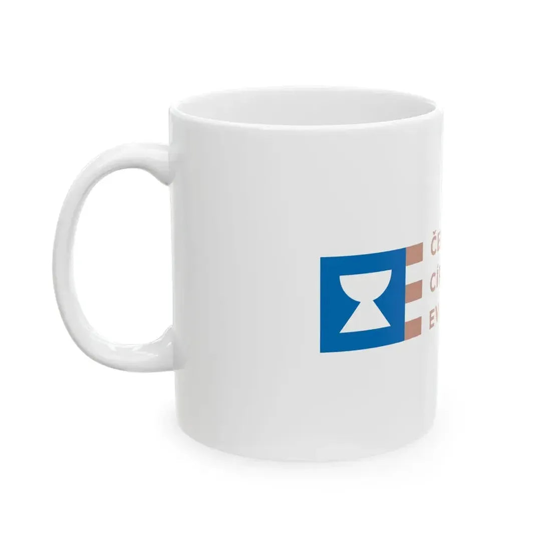 Flag of the Evangelical Church of Czech Brethren (Czech Republic) White Coffee Mug - Go Mug Yourself