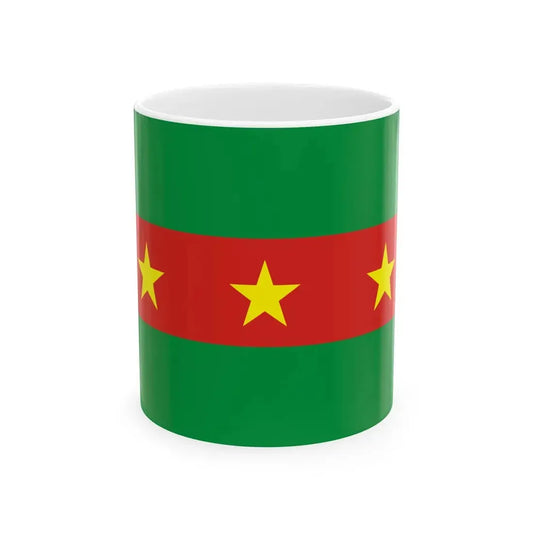 Flag of the Ewe people (Ghana) White Coffee Mug 11oz - Go Mug Yourself