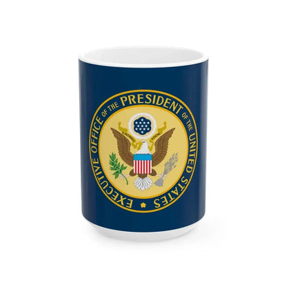 Flag of the Executive Office of the President of the United States (United States) White Coffee Mug 15oz - Go Mug Yourself
