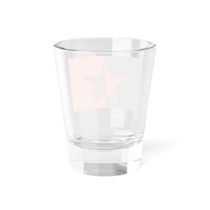 Flag of the EZLN vertically divided (Mexico) Shot Glass 1.5oz - Go Mug Yourself