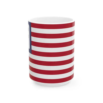 Flag of the Facebook United States (United States) White Coffee Mug 15oz - Go Mug Yourself