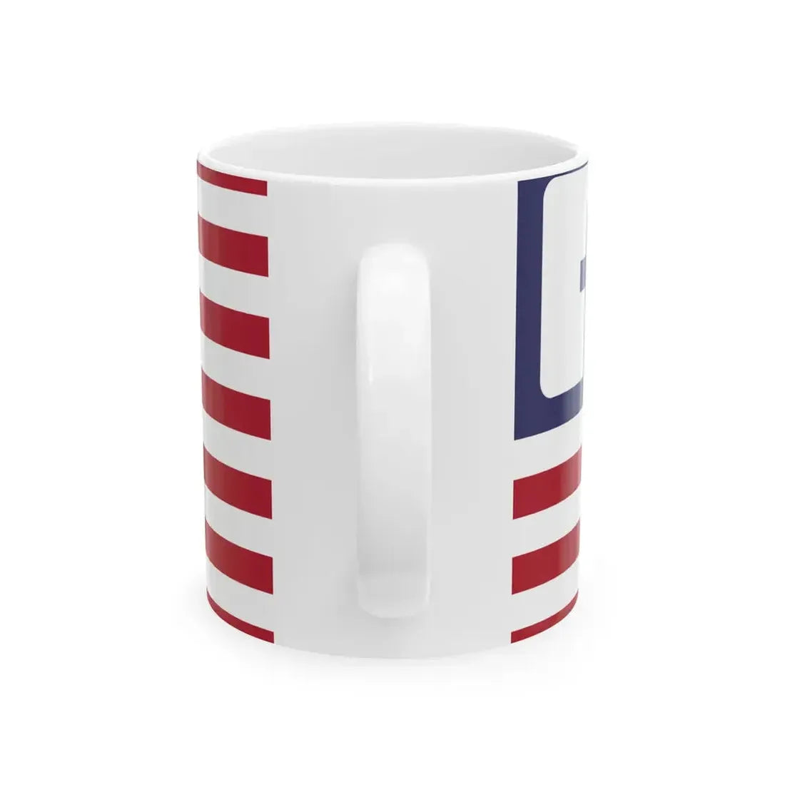 Flag of the Facebook United States (United States) White Coffee Mug - Go Mug Yourself