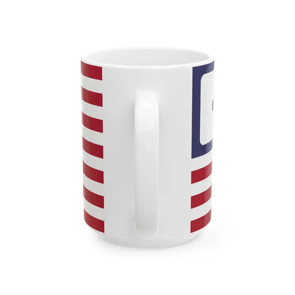 Flag of the Facebook United States (United States) White Coffee Mug - Go Mug Yourself