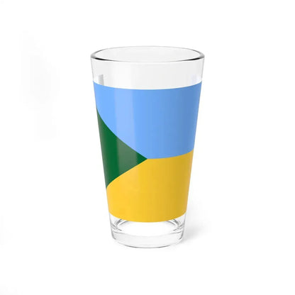 Flag of the Far Eastern Ukraine (Ukraine) Pint Glass 16oz 16oz - Go Mug Yourself