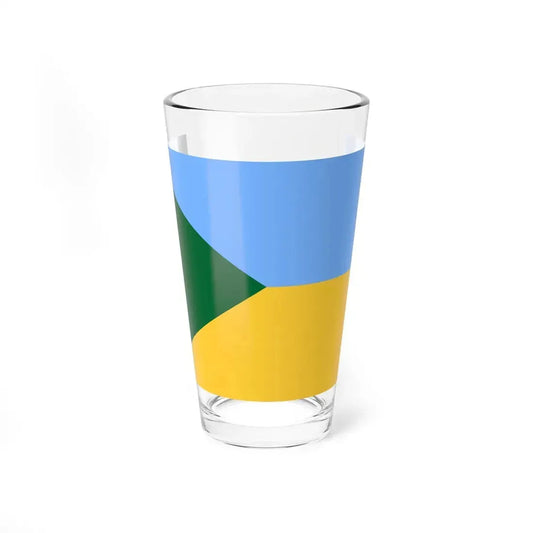 Flag of the Far Eastern Ukraine (Ukraine) Pint Glass 16oz 16oz - Go Mug Yourself