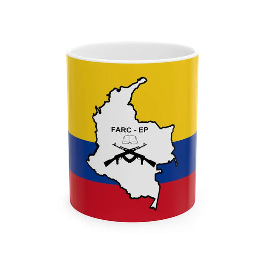 Flag of the FARC-EP (Colombia) White Coffee Mug 11oz - Go Mug Yourself