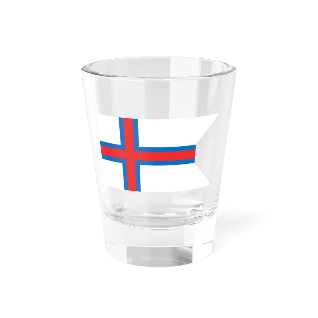 Flag of the Faroe Islands tail Shot Glass 1.5oz 1.5oz - Go Mug Yourself