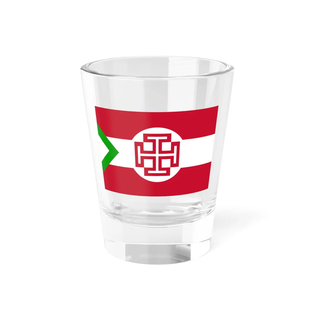Flag of the Fatherland Front of Austria (Austria) Shot Glass 1.5oz 1.5oz - Go Mug Yourself