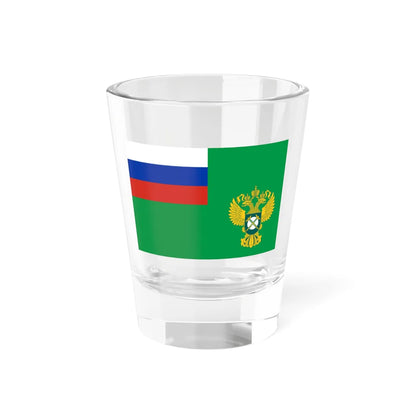 Flag of the Federal Antimonopoly Service (Russia) Shot Glass 1.5oz 1.5oz - Go Mug Yourself