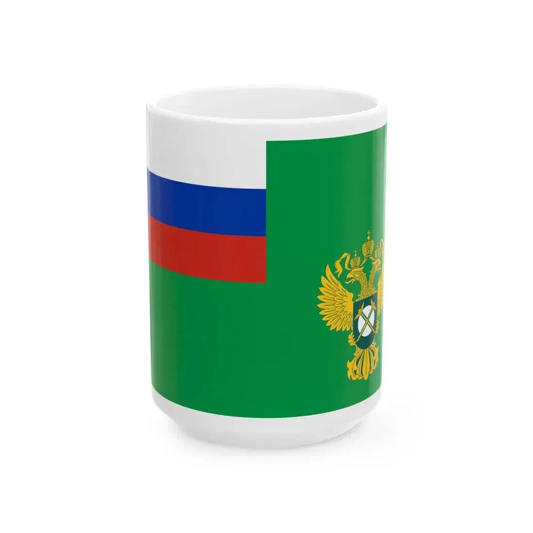 Flag of the Federal Antimonopoly Service (Russia) White Coffee Mug 15oz - Go Mug Yourself