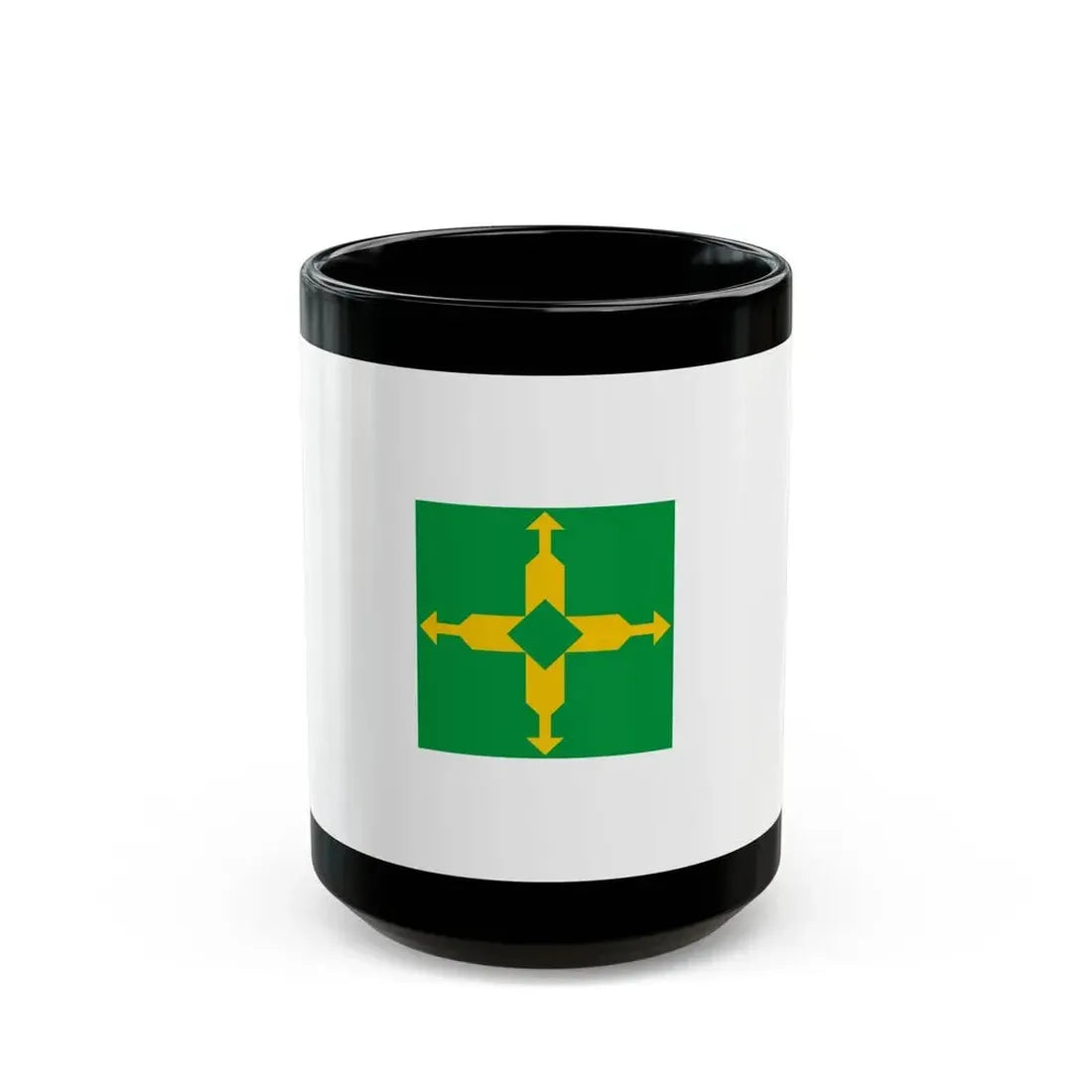 Flag of the Federal District Brazil - Black Coffee Mug 15oz - Go Mug Yourself