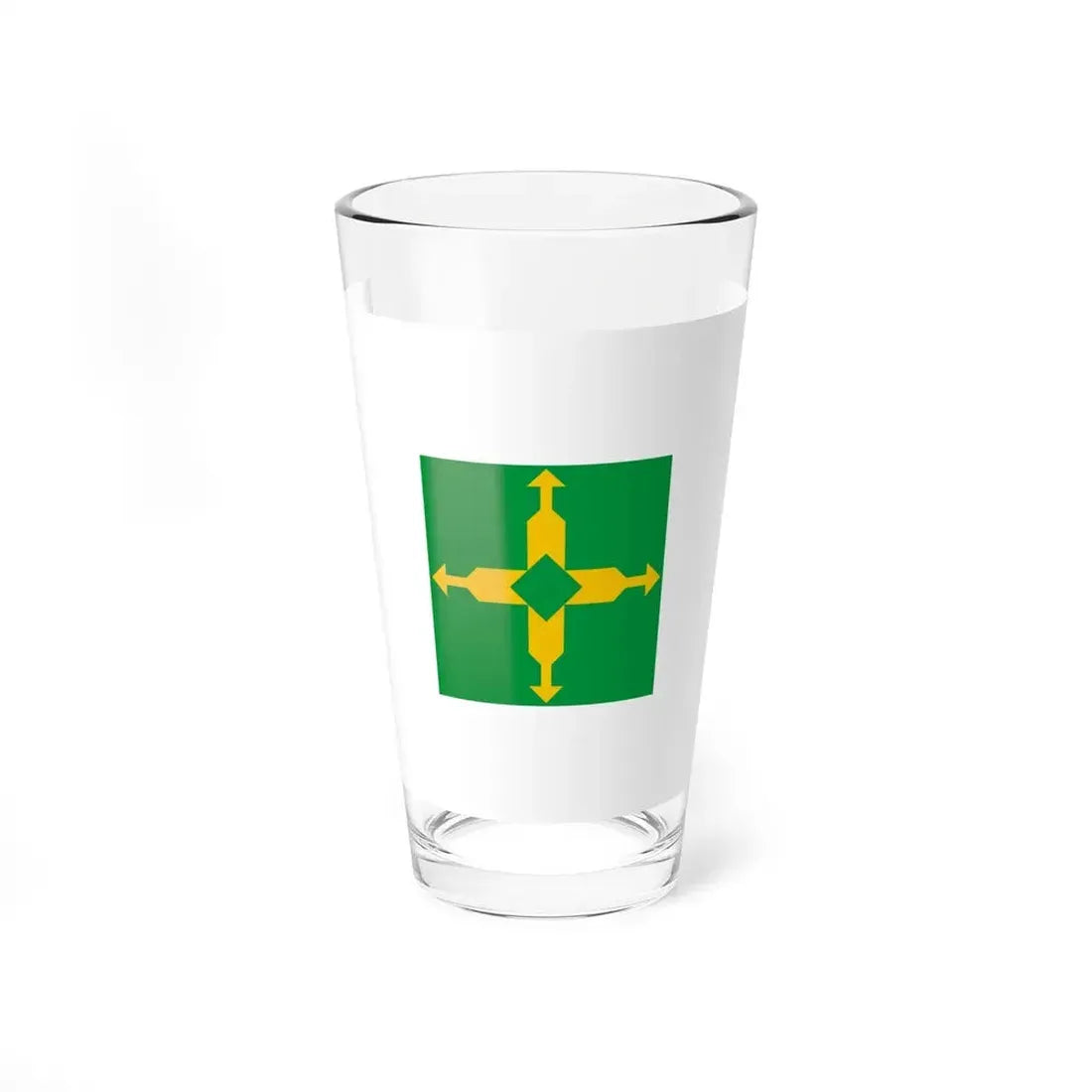 Flag of the Federal District Brazil - Pint Glass 16oz 16oz - Go Mug Yourself