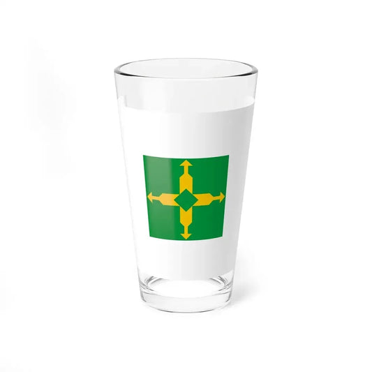 Flag of the Federal District Brazil - Pint Glass 16oz 16oz - Go Mug Yourself
