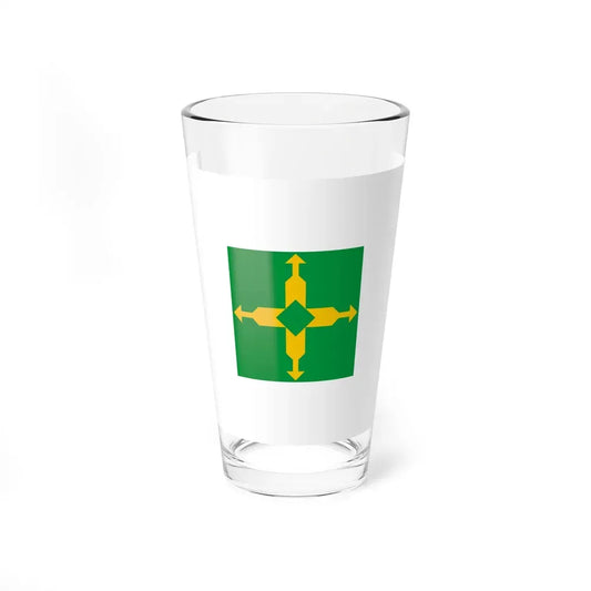 Flag of the Federal District Brazil - Pint Glass 16oz 16oz - Go Mug Yourself