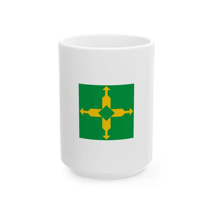 Flag of the Federal District Brazil - White Coffee Mug 15oz - Go Mug Yourself