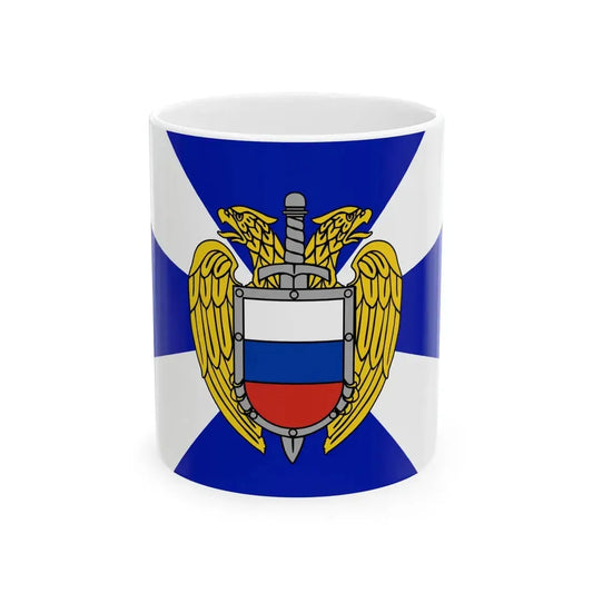 Flag of the Federal Guard Service (Russia) White Coffee Mug 11oz - Go Mug Yourself
