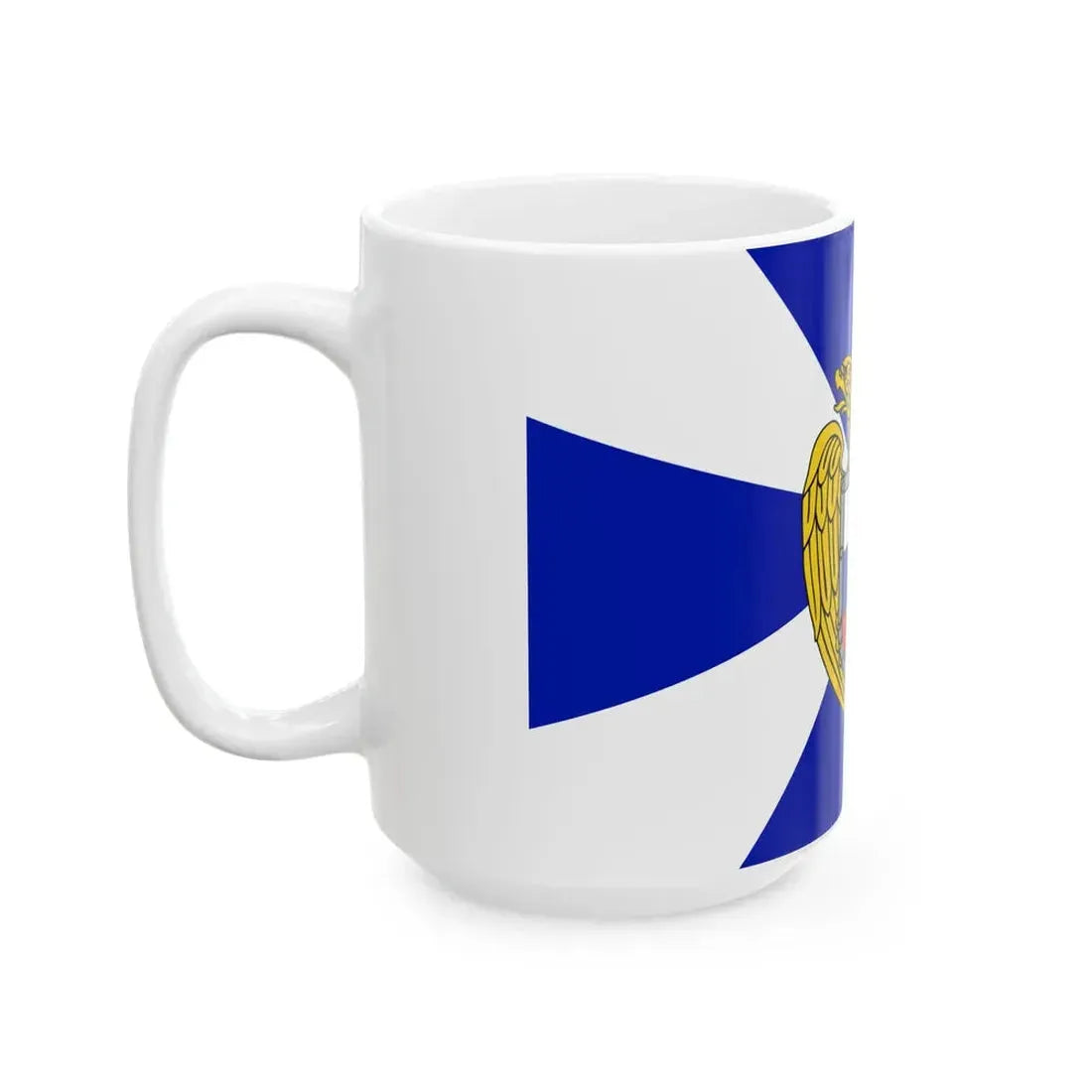 Flag of the Federal Guard Service (Russia) White Coffee Mug - Go Mug Yourself