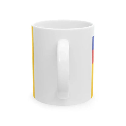 Flag of the Federal service on supervision in sphere of protection of the rights of consumers (Russia) White Coffee Mug - Go Mug Yourself