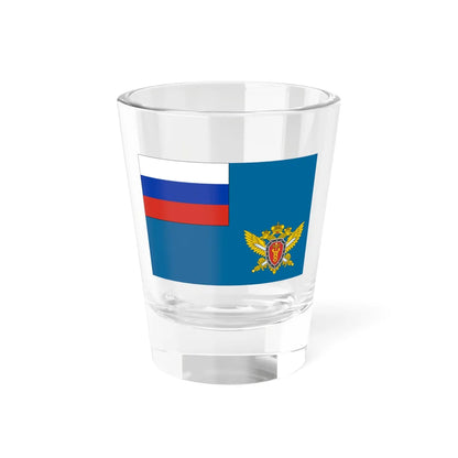 Flag of the Federal Tax Police Service of the Russian Federation 1997 (Russia) Shot Glass 1.5oz 1.5oz - Go Mug Yourself