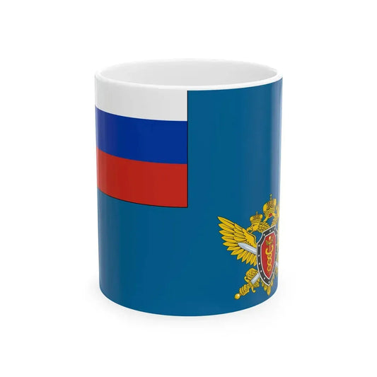 Flag of the Federal Tax Police Service of the Russian Federation 1997 (Russia) White Coffee Mug 11oz - Go Mug Yourself
