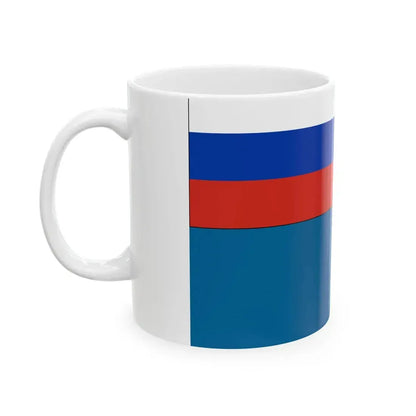 Flag of the Federal Tax Police Service of the Russian Federation 1997 (Russia) White Coffee Mug - Go Mug Yourself