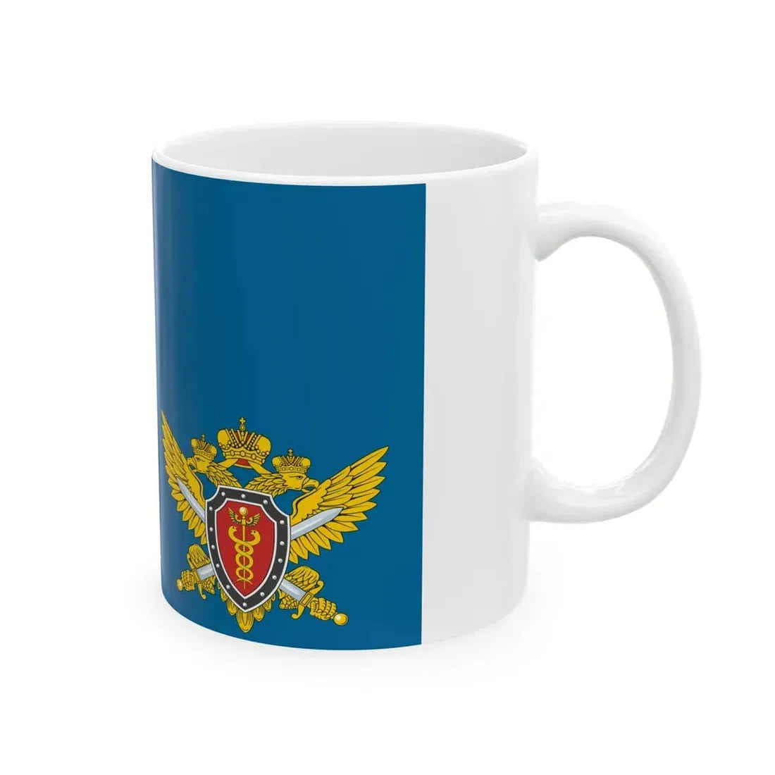 Flag of the Federal Tax Police Service of the Russian Federation 1997 (Russia) White Coffee Mug - Go Mug Yourself