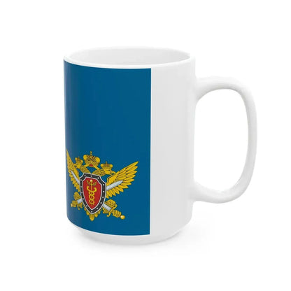 Flag of the Federal Tax Police Service of the Russian Federation 1997 (Russia) White Coffee Mug - Go Mug Yourself