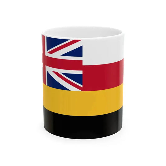 Flag of the Federated Malay States Civil Ensign (Malaysia) White Coffee Mug 11oz - Go Mug Yourself