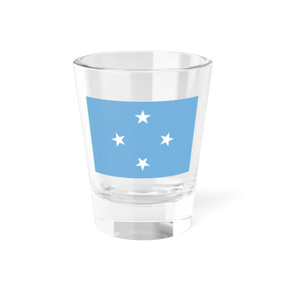 Flag of the Federated States of Micronesia 3-2 (Micronesia) Shot Glass 1.5oz 1.5oz - Go Mug Yourself