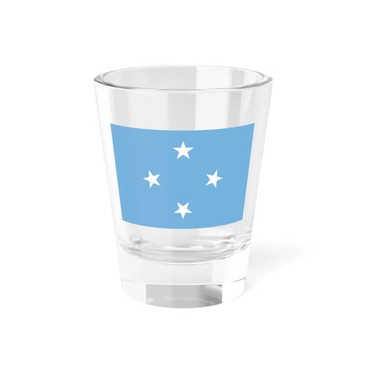 Flag of the Federated States of Micronesia 3-2 (Micronesia) Shot Glass 1.5oz 1.5oz - Go Mug Yourself