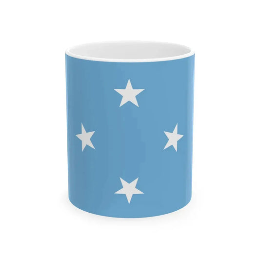 Flag of the Federated States of Micronesia (Micronesia) White Coffee Mug 11oz - Go Mug Yourself