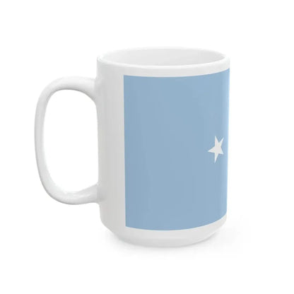 Flag of the Federated States of Micronesia Pantone (Micronesia) White Coffee Mug - Go Mug Yourself