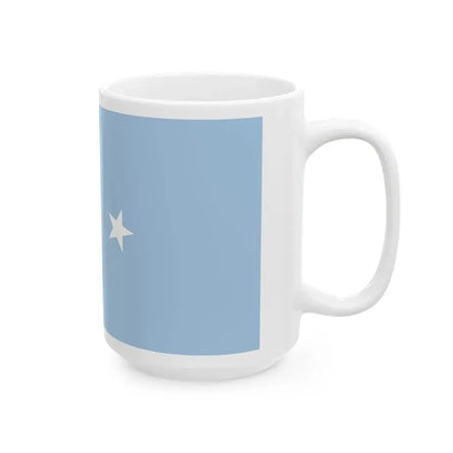 Flag of the Federated States of Micronesia Pantone (Micronesia) White Coffee Mug - Go Mug Yourself