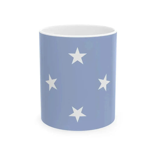Flag of the Federated States of Micronesia WFB 2000 (Micronesia) White Coffee Mug 11oz - Go Mug Yourself