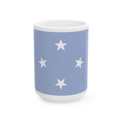 Flag of the Federated States of Micronesia WFB 2000 (Micronesia) White Coffee Mug 15oz - Go Mug Yourself