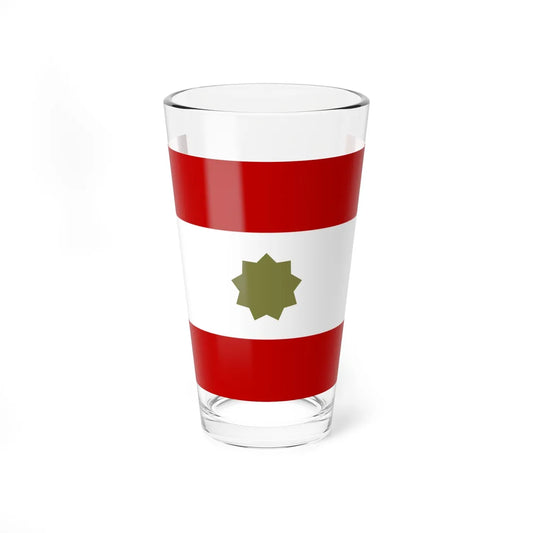 Flag of the Federation of Arab Emirates 3-2 (United Arab Emirates) Pint Glass 16oz 16oz - Go Mug Yourself