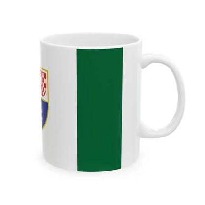 Flag of the Federation of Bosnia and Herzegovina 1996-2007 (Bosnia and Herzegovina) White Coffee Mug - Go Mug Yourself