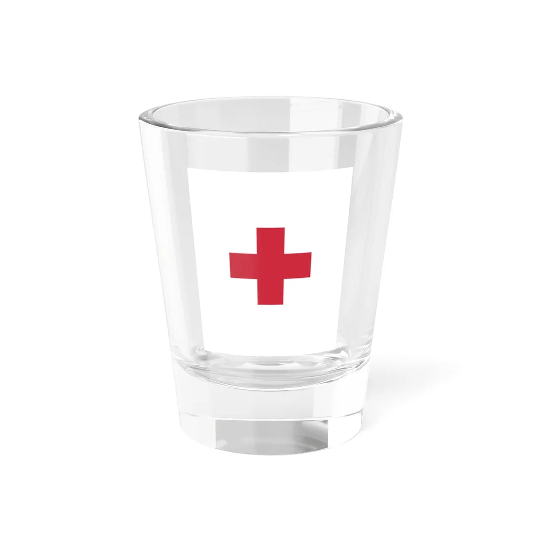Flag of the field hospitals of the Royal Hungarian Defence Forces 1928 (Hungary) Shot Glass 1.5oz 1.5oz - Go Mug Yourself