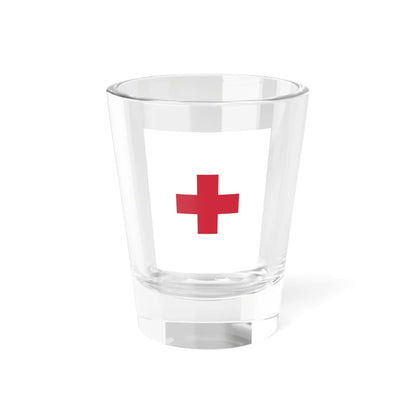 Flag of the field hospitals of the Royal Hungarian Defence Forces 1928 (Hungary) Shot Glass 1.5oz 1.5oz - Go Mug Yourself