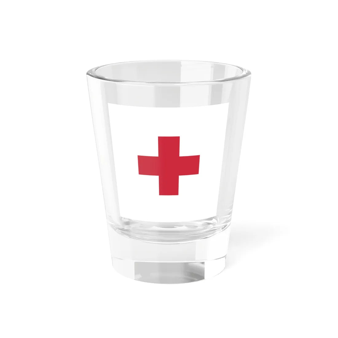 Flag of the field hospitals of the Royal Hungarian Defence Forces 1939 (Hungary) Shot Glass 1.5oz 1.5oz - Go Mug Yourself