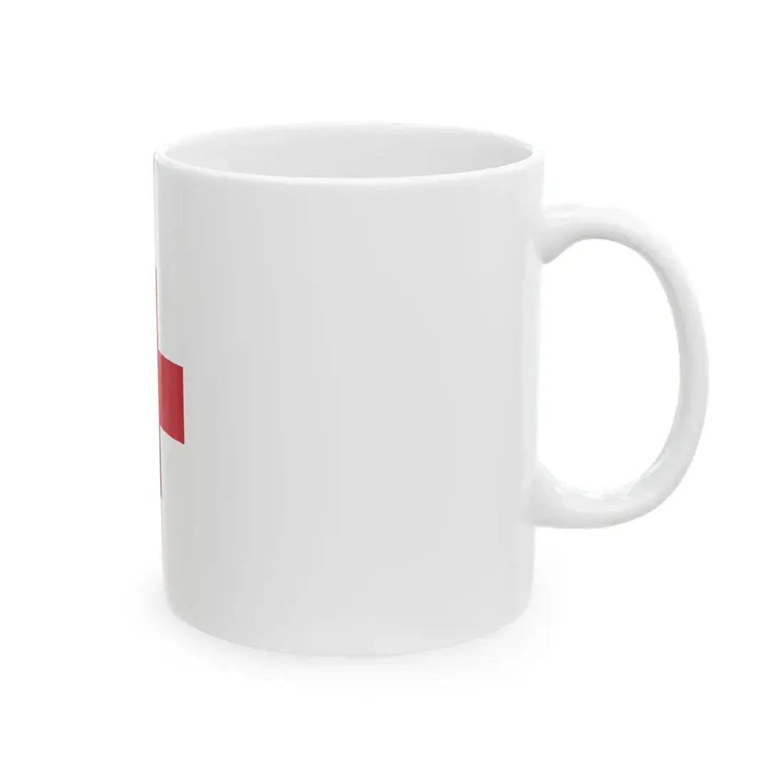 Flag of the field hospitals of the Royal Hungarian Defence Forces 1939 (Hungary) White Coffee Mug - Go Mug Yourself