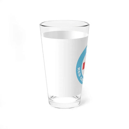 Flag of the Fiji Red Cross Society (Fiji) Pint Glass 16oz - Go Mug Yourself
