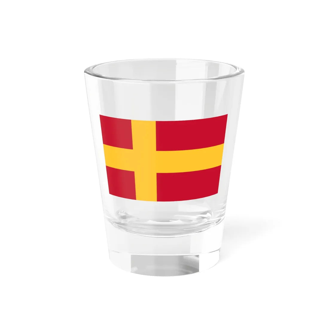 Flag of the Finland Swedes (Finland) Shot Glass 1.5oz 1.5oz - Go Mug Yourself