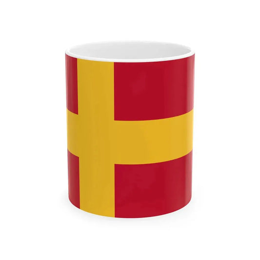 Flag of the Finland Swedes (Finland) White Coffee Mug 11oz - Go Mug Yourself
