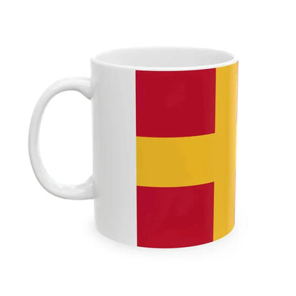Flag of the Finland Swedes (Finland) White Coffee Mug - Go Mug Yourself
