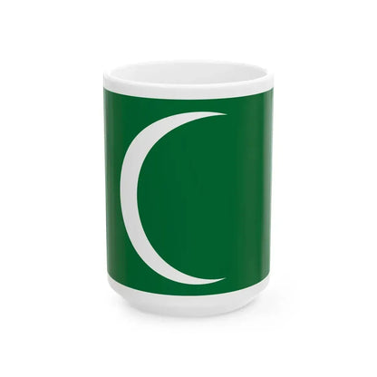 Flag of the First and Second Saudi State (Saudi Arabia) White Coffee Mug 15oz - Go Mug Yourself