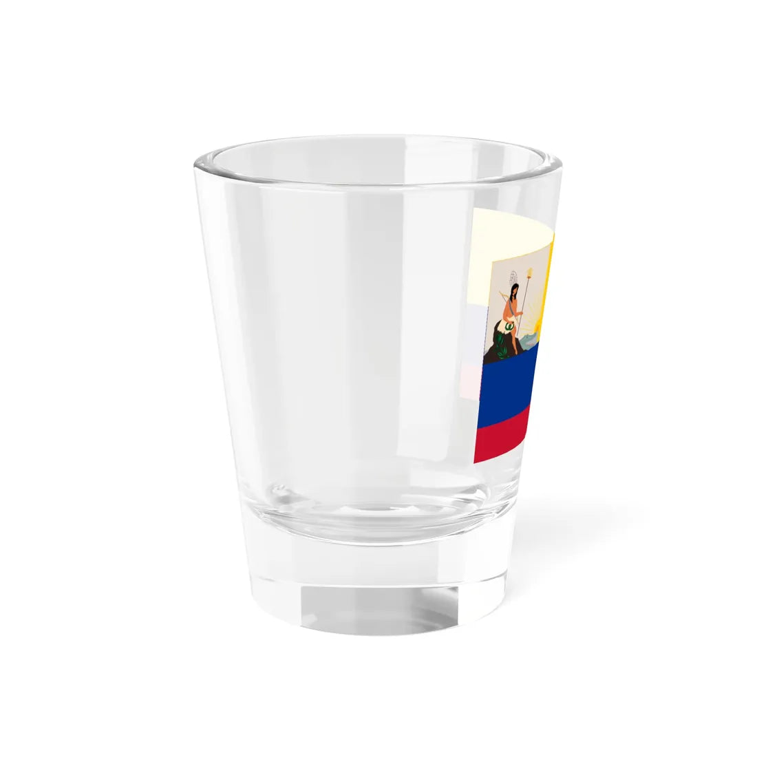 Flag of the First Republic of Venezuela version 1 (Venezuela) Shot Glass 1.5oz - Go Mug Yourself