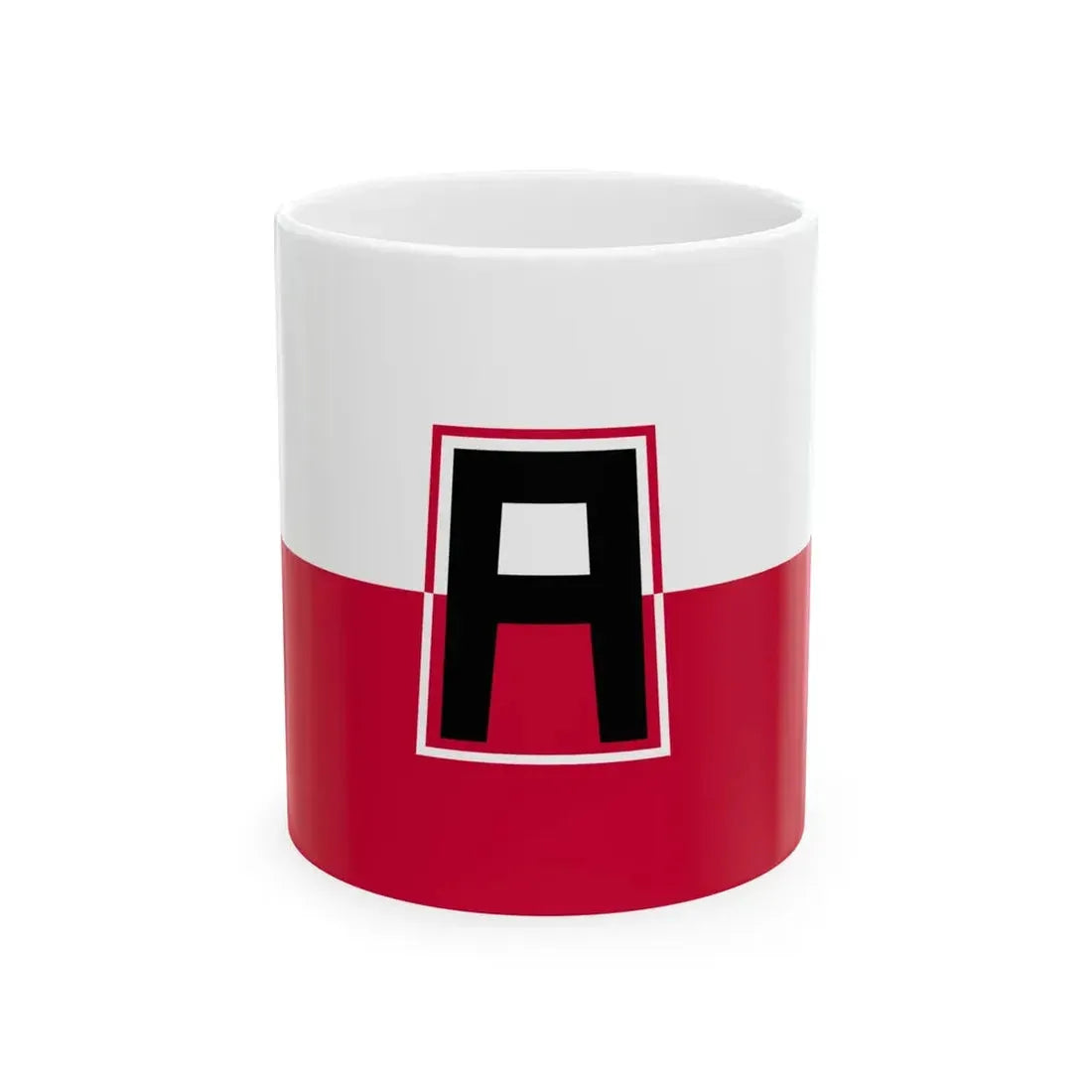 Flag of the First United States Army (United States) White Coffee Mug 11oz - Go Mug Yourself