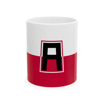 Flag of the First United States Army (United States) White Coffee Mug 11oz - Go Mug Yourself