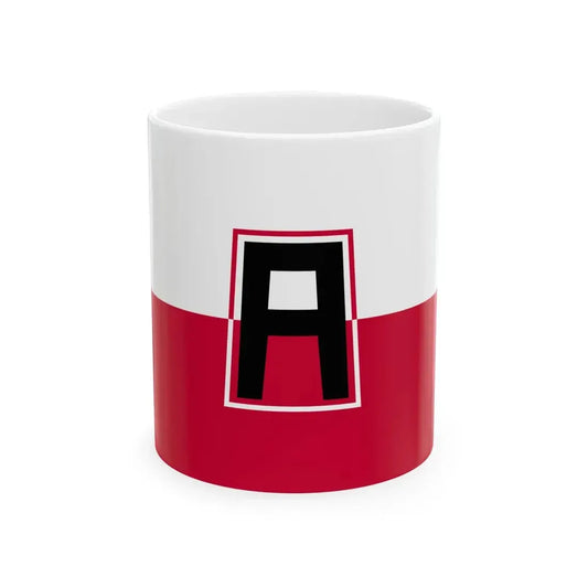 Flag of the First United States Army (United States) White Coffee Mug 11oz - Go Mug Yourself